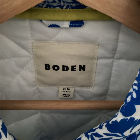 NWOT Boden Highbury Quilted Jacket Vine Tile - Picture 6 of 8